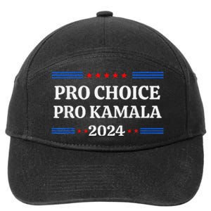 Pro Kamala 2024 Feminist Rights Harris 7-Panel Snapback Hat