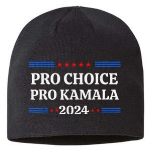 Pro Kamala 2024 Feminist Rights Harris Sustainable Beanie