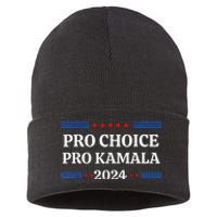 Pro Kamala 2024 Feminist Rights Harris Sustainable Knit Beanie