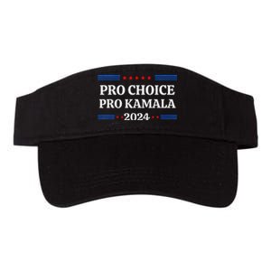 Pro Kamala 2024 Feminist Rights Harris Valucap Bio-Washed Visor