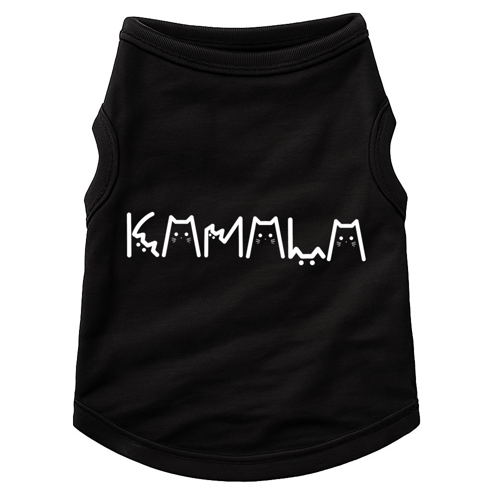 President Kamala 2024 Kamala Cat Letter Font Design Doggie Tank