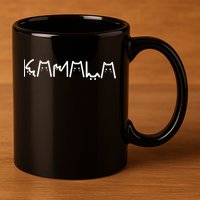 President Kamala 2024 Kamala Cat Letter Font Design 11oz C Handle Ceramic Mug