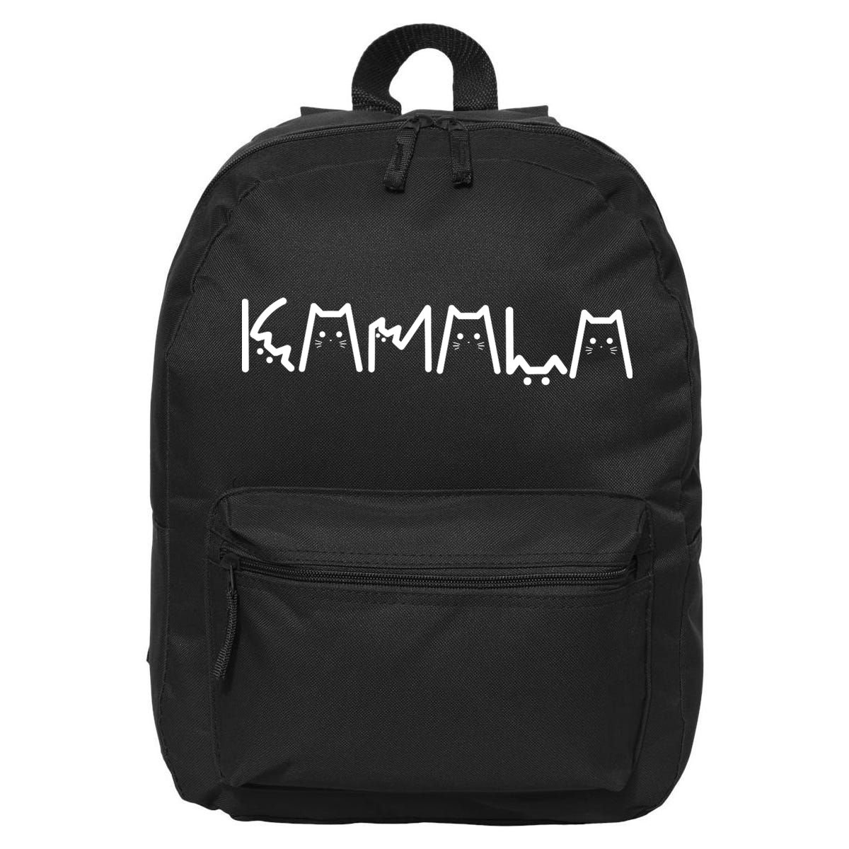President Kamala 2024 Kamala Cat Letter Font Design 16 in Basic Backpack