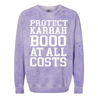 Protect Karrahbooo At All Costs Colorblast Crewneck Sweatshirt