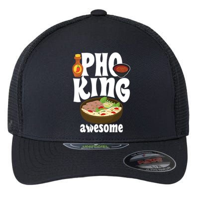 Pho King Awesome Vietnamese Cuisine Noodle Soup Ramen Asia Flexfit Unipanel Trucker Cap