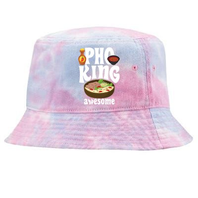 Pho King Awesome Vietnamese Cuisine Noodle Soup Ramen Asia Tie-Dyed Bucket Hat