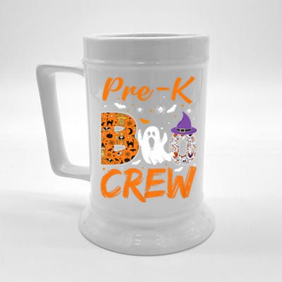 Pre K Boo Crew Teacher Student Halloween Pre Kindergarten Beer Stein