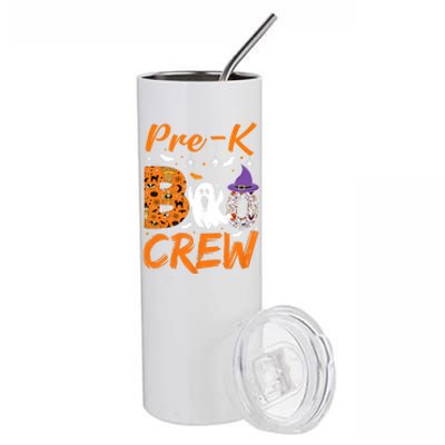 Pre K Boo Crew Teacher Student Halloween Pre Kindergarten Stainless Steel Tumbler