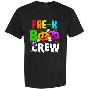 Pre K Boo Crew Funny Halloween Costume Teachers Garment-Dyed Heavyweight T-Shirt