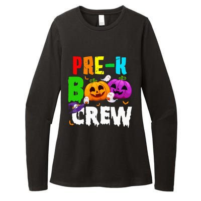 Pre K Boo Crew Funny Halloween Costume Teachers Womens CVC Long Sleeve Shirt