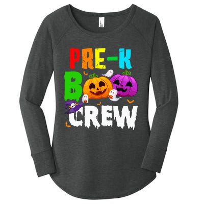 Pre K Boo Crew Funny Halloween Costume Teachers Women's Perfect Tri Tunic Long Sleeve Shirt