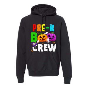 Pre K Boo Crew Funny Halloween Costume Teachers Premium Hoodie