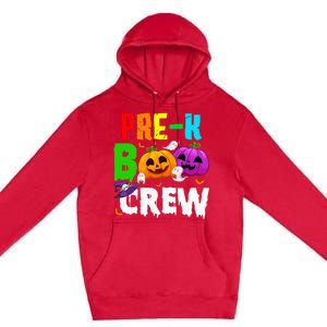 Pre K Boo Crew Funny Halloween Costume Teachers Premium Pullover Hoodie