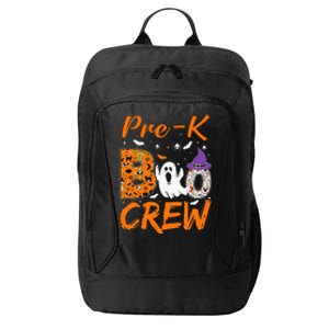 Pre K Boo Crew Teacher Student Halloween Pre Kindergarten City Backpack