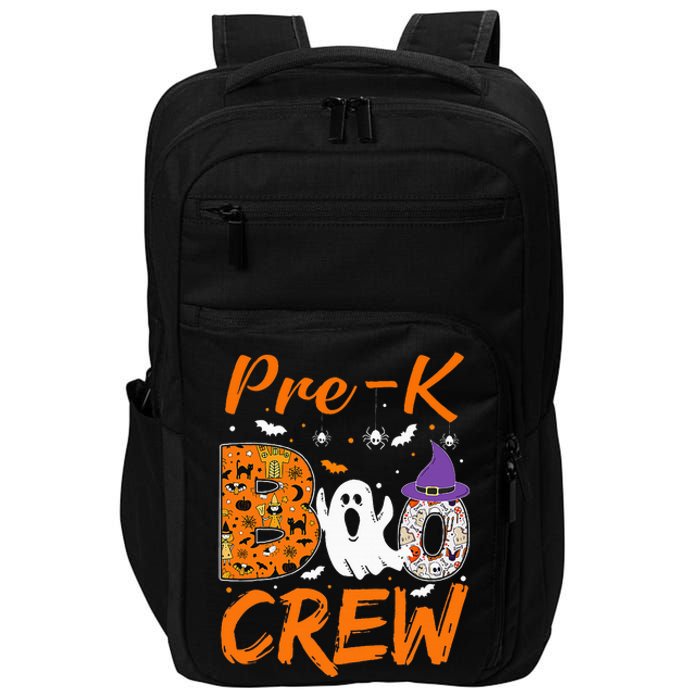 Pre K Boo Crew Teacher Student Halloween Pre Kindergarten Impact Tech Backpack