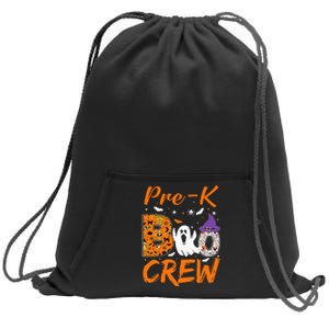 Pre K Boo Crew Teacher Student Halloween Pre Kindergarten Sweatshirt Cinch Pack Bag