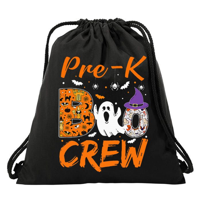 Pre K Boo Crew Teacher Student Halloween Pre Kindergarten Drawstring Bag