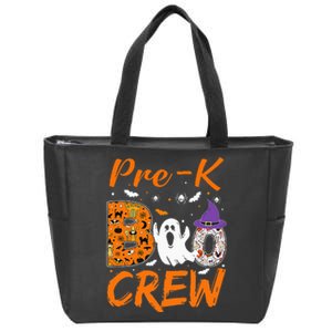 Pre K Boo Crew Teacher Student Halloween Pre Kindergarten Zip Tote Bag