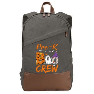 Pre K Boo Crew Teacher Student Halloween Pre Kindergarten Cotton Canvas Backpack