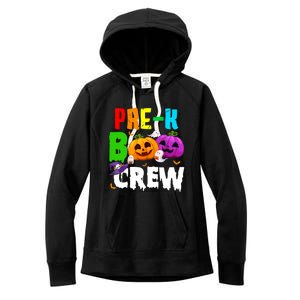 Pre K Boo Crew Funny Halloween Costume Teachers Women's Fleece Hoodie