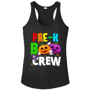 Pre K Boo Crew Funny Halloween Costume Teachers Ladies PosiCharge Competitor Racerback Tank