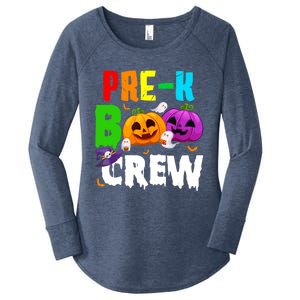 Pre K Boo Crew Funny Halloween Costume Teachers Women's Perfect Tri Tunic Long Sleeve Shirt