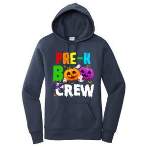 Pre K Boo Crew Funny Halloween Costume Teachers Women's Pullover Hoodie