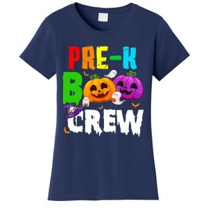 Pre K Boo Crew Funny Halloween Costume Teachers Women's T-Shirt