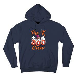 Pre K Boo Crew Cute Ghost Funny Halloween Teacher Student Tall Hoodie