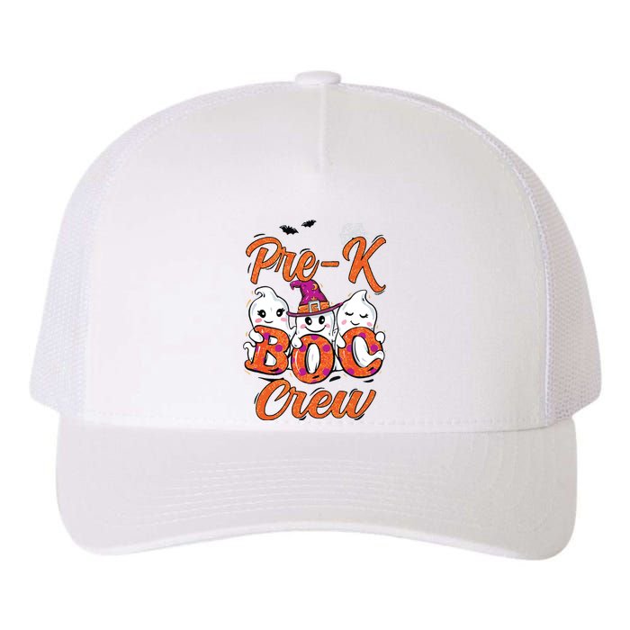 Pre K Boo Crew Cute Ghost Funny Halloween Teacher Student Yupoong Adult 5-Panel Trucker Hat