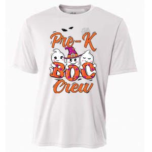 Pre K Boo Crew Cute Ghost Funny Halloween Teacher Student Cooling Performance Crew T-Shirt