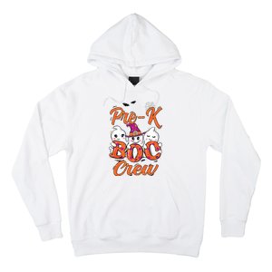 Pre K Boo Crew Cute Ghost Funny Halloween Teacher Student Hoodie