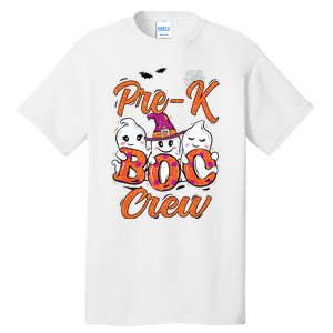 Pre K Boo Crew Cute Ghost Funny Halloween Teacher Student Tall T-Shirt