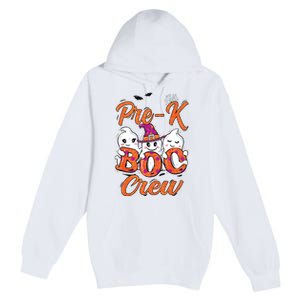 Pre K Boo Crew Cute Ghost Funny Halloween Teacher Student Premium Pullover Hoodie