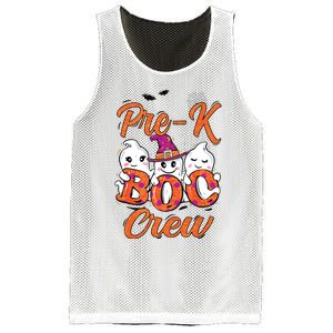 Pre K Boo Crew Cute Ghost Funny Halloween Teacher Student Mesh Reversible Basketball Jersey Tank