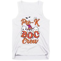 Pre K Boo Crew Cute Ghost Funny Halloween Teacher Student Tank Top