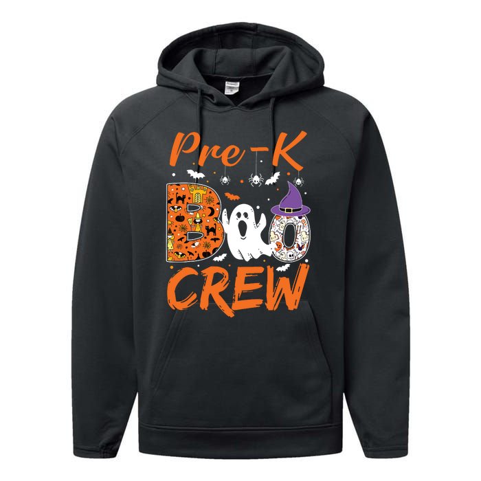 Pre K Boo Crew Teacher Student Halloween Pre Kindergarten Performance Fleece Hoodie