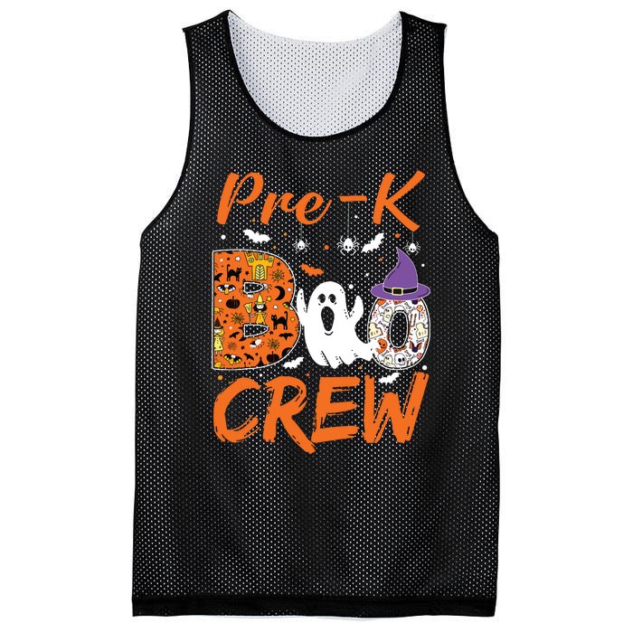 Pre K Boo Crew Teacher Student Halloween Pre Kindergarten Mesh Reversible Basketball Jersey Tank