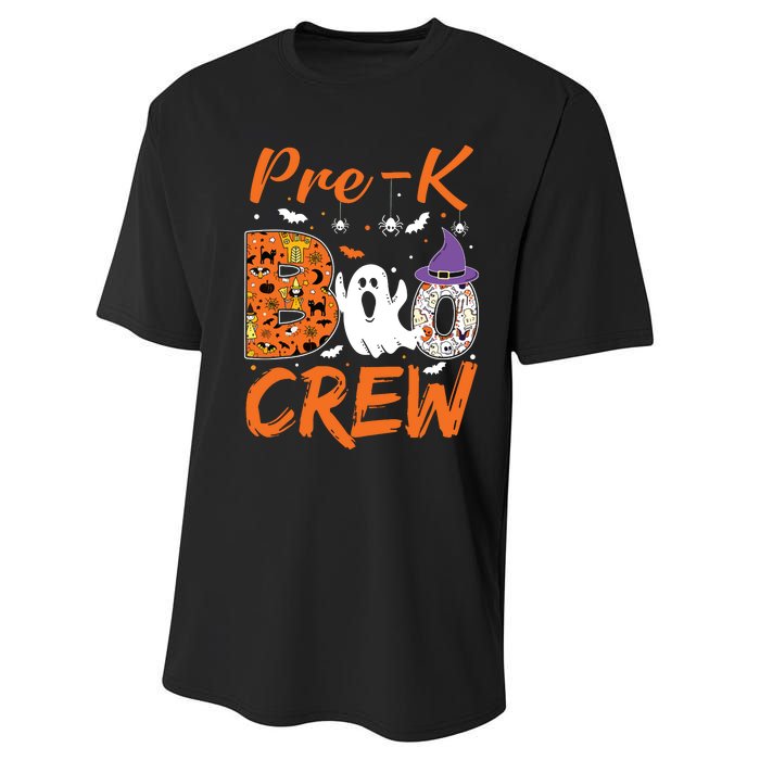 Pre K Boo Crew Teacher Student Halloween Pre Kindergarten Performance Sprint T-Shirt