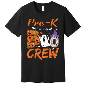 Pre K Boo Crew Teacher Student Halloween Pre Kindergarten Premium T-Shirt