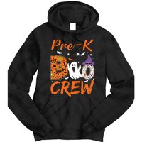 Pre K Boo Crew Teacher Student Halloween Pre Kindergarten Tie Dye Hoodie