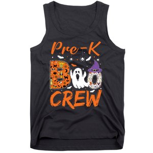 Pre K Boo Crew Teacher Student Halloween Pre Kindergarten Tank Top