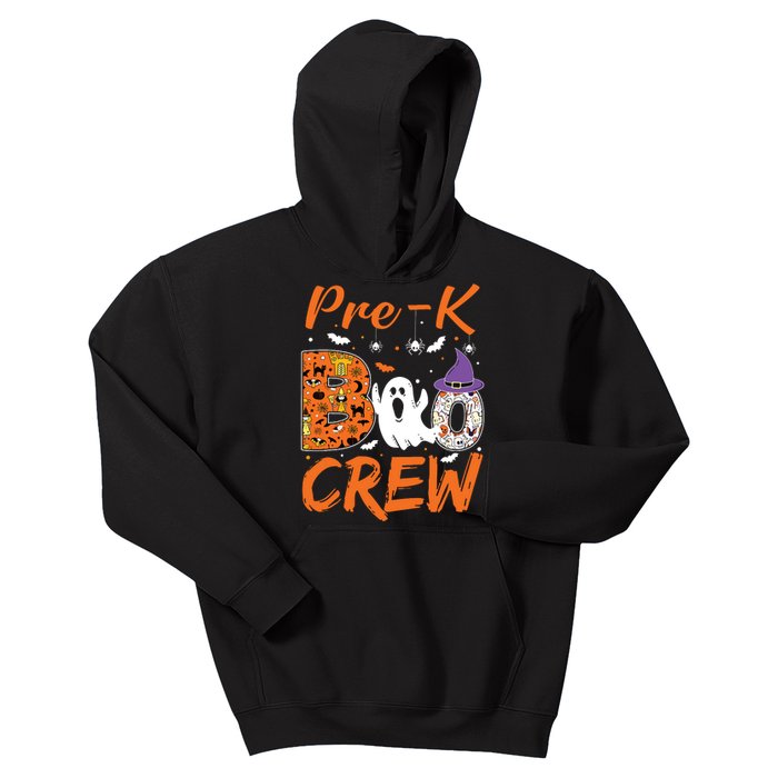 Pre K Boo Crew Teacher Student Halloween Pre Kindergarten Kids Hoodie