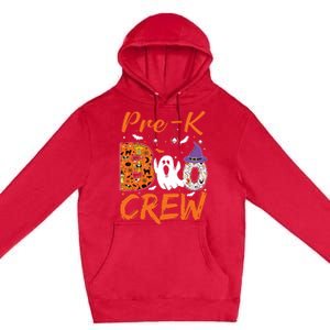 Pre K Boo Crew Teacher Student Halloween Pre Kindergarten Premium Pullover Hoodie