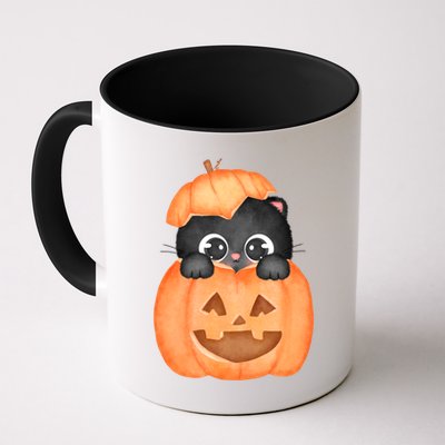 Pumpkin Kitty Cute Halloween Mug
