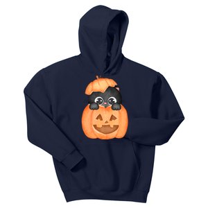 Pumpkin Kitty Cute Halloween Kids Hoodie