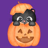 Pumpkin Kitty Cute Halloween Cooling Performance Crew T-Shirt