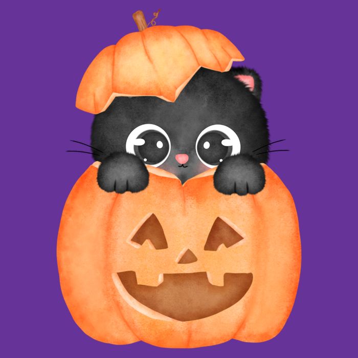 Pumpkin Kitty Cute Halloween Cooling Performance Crew T-Shirt