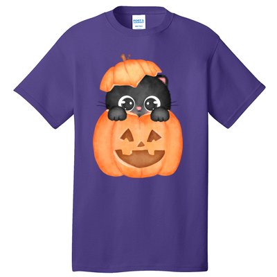 Pumpkin Kitty Cute Halloween Tall T-Shirt