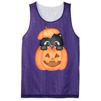 Pumpkin Kitty Cute Halloween Mesh Reversible Basketball Jersey Tank